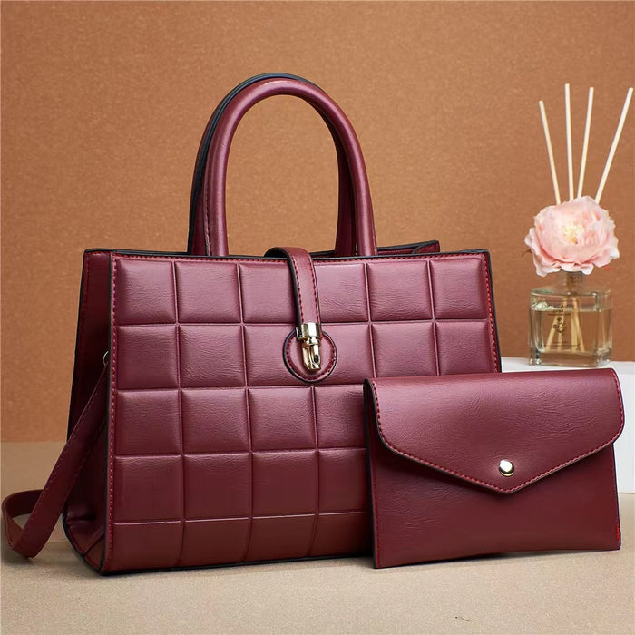 Wholesale Shoulder Bags PU Leather Large Capacity Messenger Elegant Combo Bag JDC-SD-Meid001