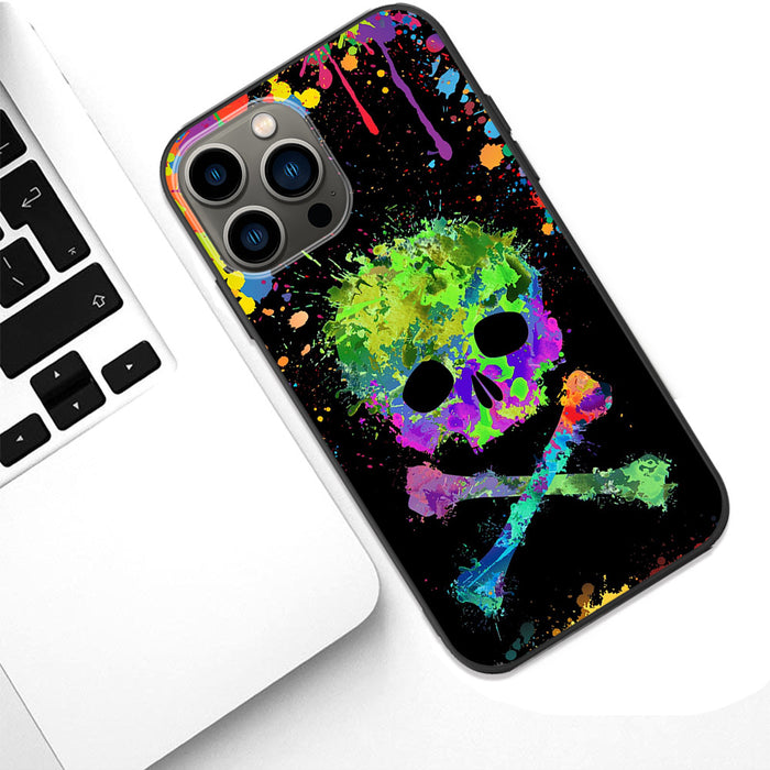 Wholesale Phone Case TPU Halloween Rose Skull JDC-PC-CNQ001