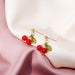 Jewelry WholesaleWholesale diamond inlaid alloy Cherry Earrings JDC-ES-GSMDD030 Earrings 萌豆豆 %variant_option1% %variant_option2% %variant_option3%  Factory Price JoyasDeChina Joyas De China