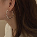 Jewelry WholesaleWholesale silver needle love metal earrings JDC-ES-BY194 Earrings 宝钰 %variant_option1% %variant_option2% %variant_option3%  Factory Price JoyasDeChina Joyas De China