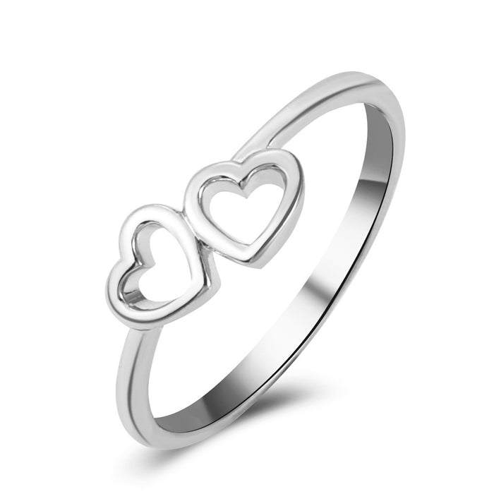 Wholesale Ring Copper Open Heart Ring JDC-RS-D147