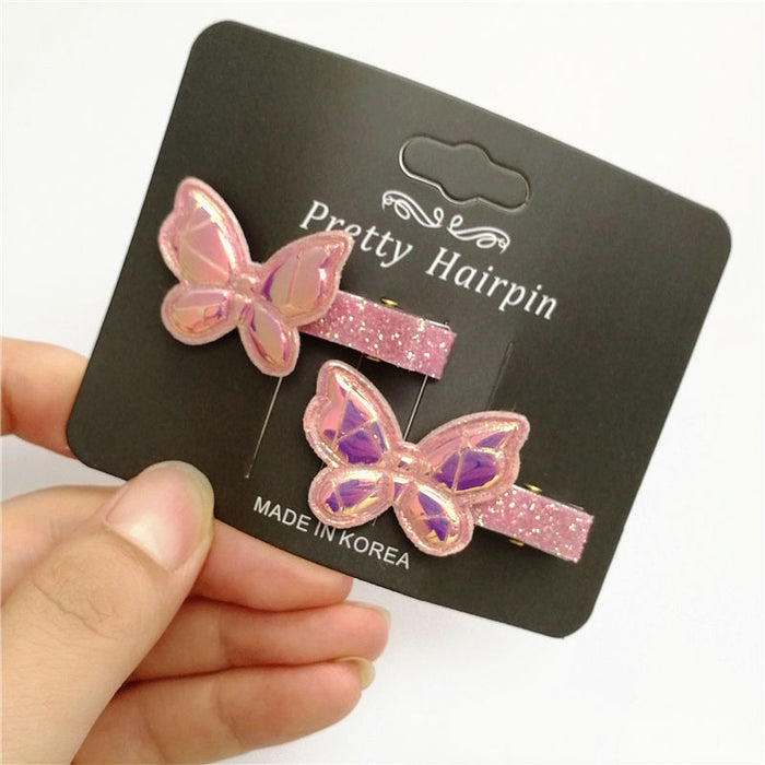 Jewelry WholesaleWholesale Children's Shiny Symphony Crack Leather Butterfly Hair Clip （F）JDC-HC-Manlun010 Hair Clips 漫沦 %variant_option1% %variant_option2% %variant_option3%  Factory Price JoyasDeChina Joyas De China