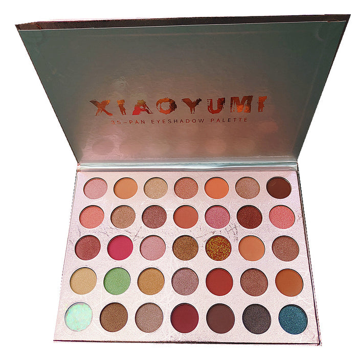 Wholesale 35 Colors Eyeshadow Palette Pearly Matte Sequins Glitter Powder MOQ≥3 JDC-EY-QinN050