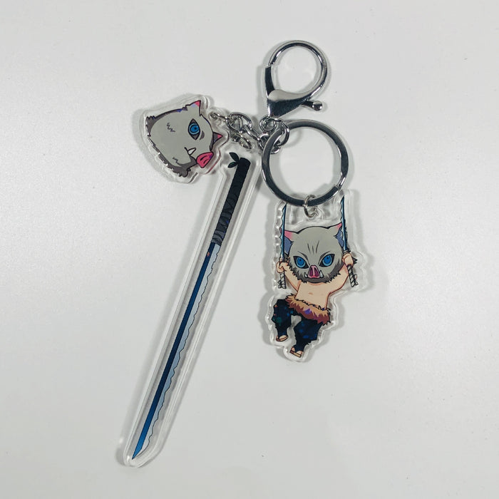 Wholesale Acrylic Double Sided Pendant Keychain Cute Key Ring (M) JDC-KC-TMMY003