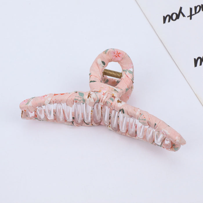 Wholesale hair clips plastic floral shark clips JDC-HC-MDL003