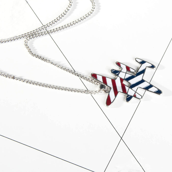 Jewelry WholesaleWholesale jewelry small plane pendant necklace lady sweater chain JDC-NE-XunO048 Necklaces 循欧 %variant_option1% %variant_option2% %variant_option3%  Factory Price JoyasDeChina Joyas De China