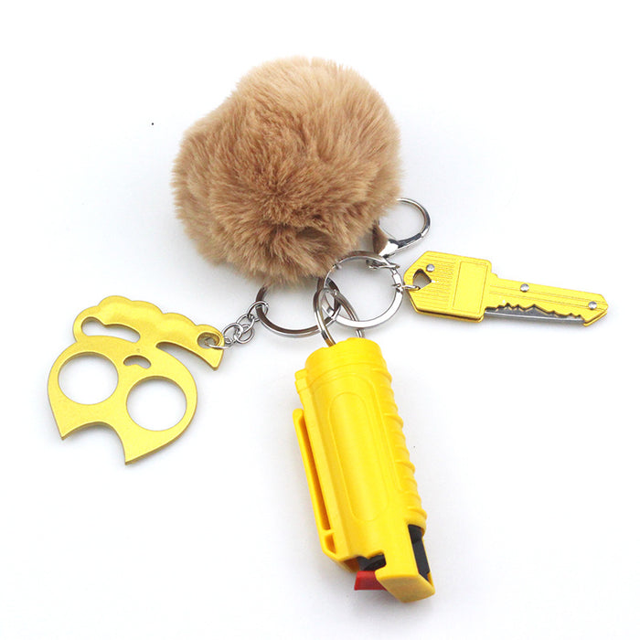 Wholesale Keychains Plastic Hair Balls JDC-KC-ChaoH078