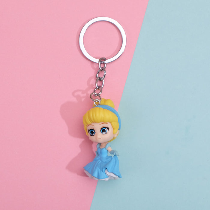 Wholesale Cartoon Princess Keychain Ring Chain Pendant JDC-KC-QMou001