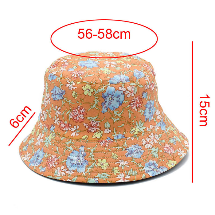 Wholesale Bucket Hat Small Floral Cotton JDC-FH-RHeng011