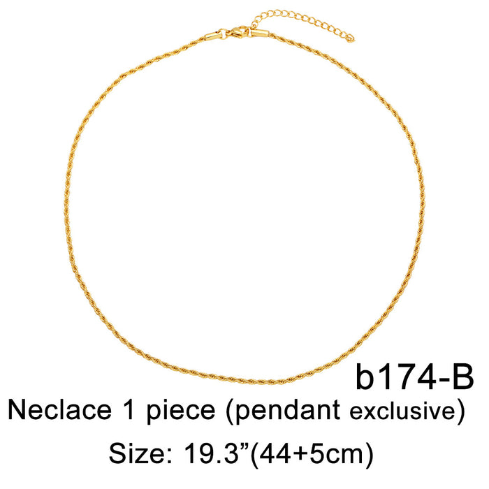 Wholesale necklace hip hop men and women 26 letter necklace JDC-NE-AS573