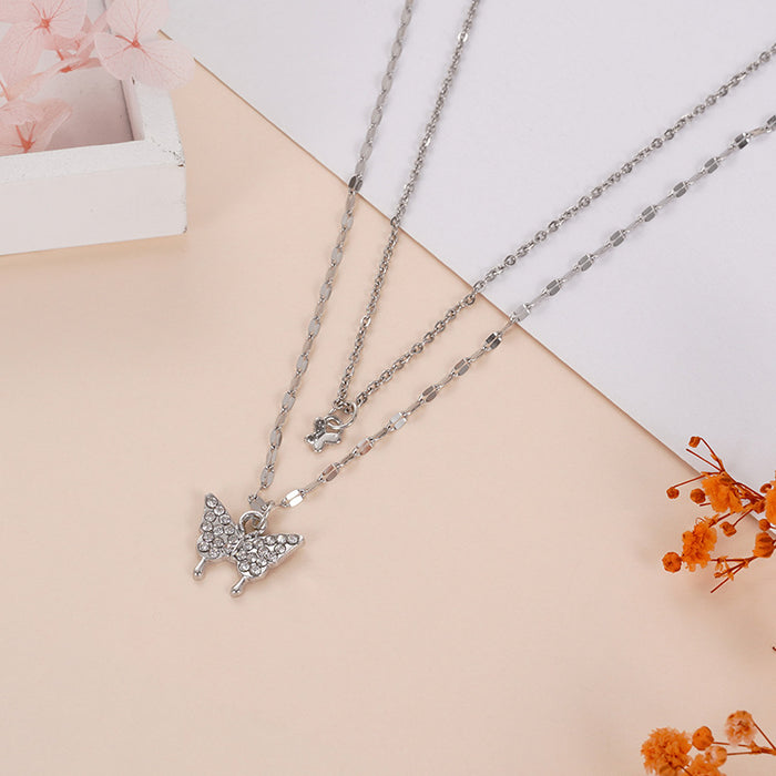 Wholesale Necklace Stainless Steel Alloy Cartoon Character MOQ≥2 JDC-NE-YonY002