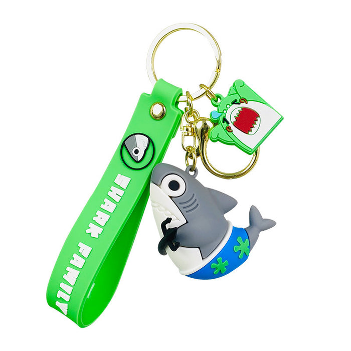 Wholesale Keychains PVC Hardware Shark Family Anime Cartoon MOQ≥2 (M) JDC-KC-HLi004