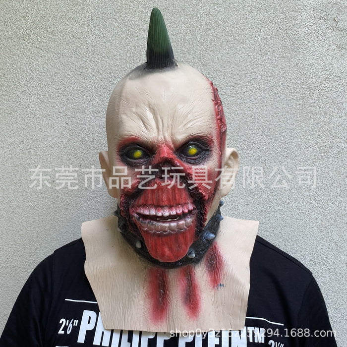 Horror de Halloween de látex al por mayor Horror Funny Bloody Demon Mask JDC-FM-Piny005