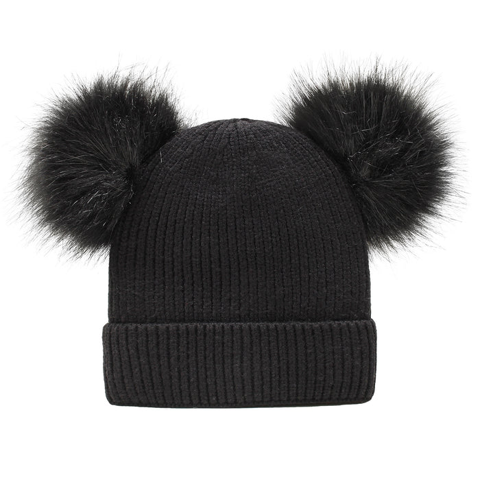 Wholesale Hat Wool and Fleece Double Wool Ball Parent-child Hat MOQ≥2 JDC-FH-Xiami003