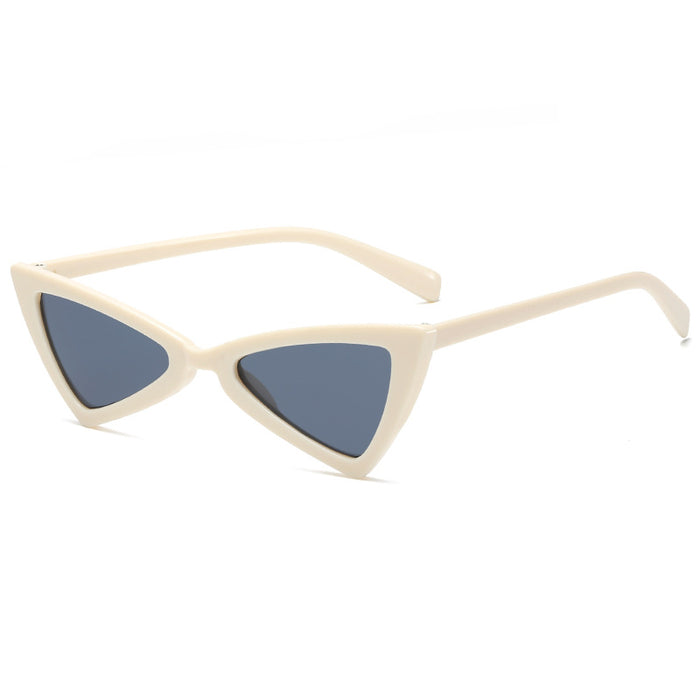 Wholesale Sunglasses Plastic Inverted Triangle Cat Eye Sunglasses JDC-SG-Tongj002