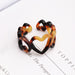 Jewelry WholesaleWholesale Acrylic Resin Gradient Heart Ring JDC-RS-NZ018 Rings 奈珠 %variant_option1% %variant_option2% %variant_option3%  Factory Price JoyasDeChina Joyas De China
