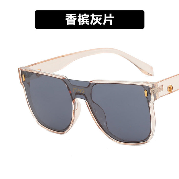 Wholesale One Piece Large Frame Sunglasses Funny Bungee Windproof and Thin JDC-SG-PLS074
