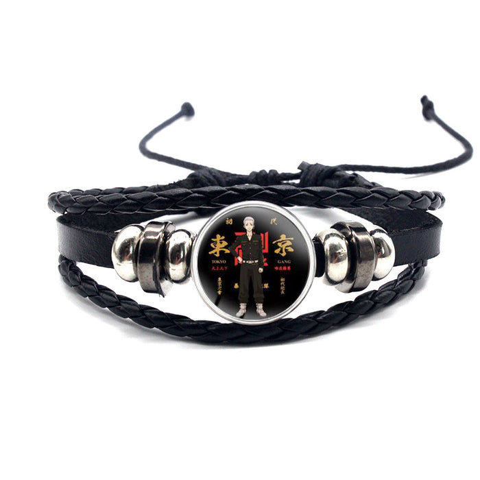 Wholesale cowhide cartoon adjustable bracelet bracelet MOQ≥2 (M) JDC-BT-YanY006