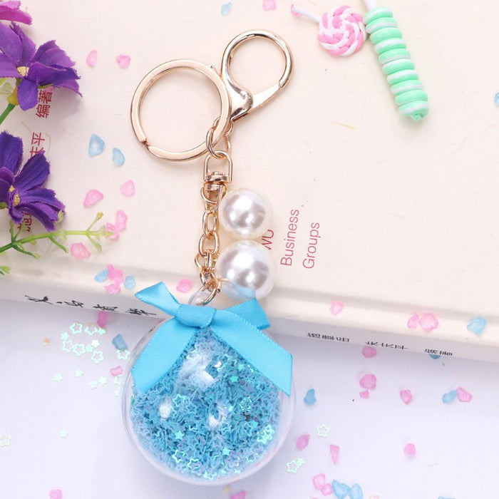 Wholesale Keychain Metal Candy Color Star Crystal Ball Pendant JDC-KC-XTang017