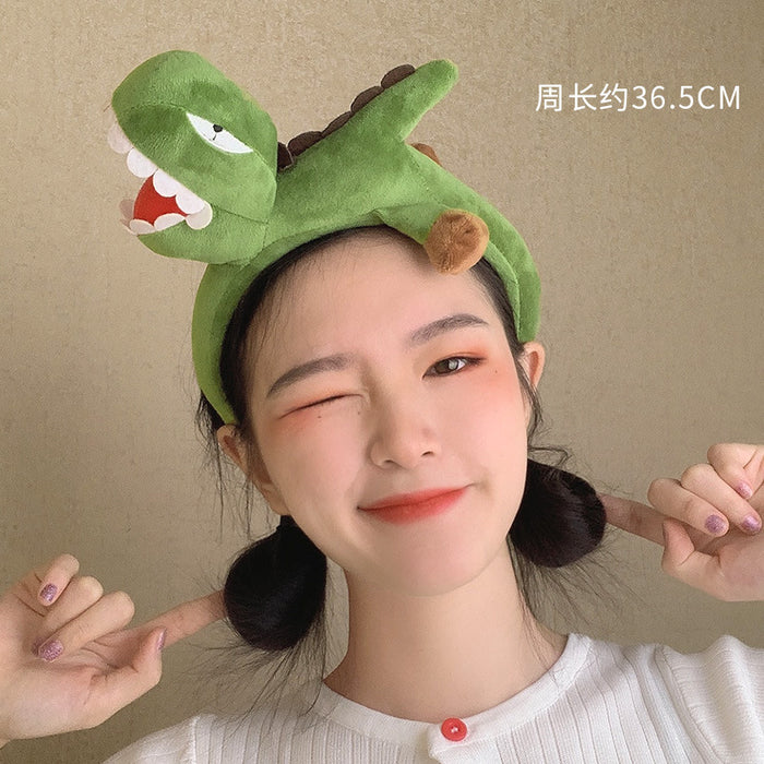Wholesale dinosaur crab face wash super cute cute cartoon funny headband MOQ≥2 JDC-HD-YuYue001