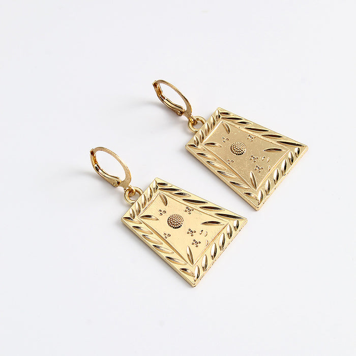 Wholesale Earrings Alloy Beauty Avatar Stamp cuff Earrings MOQ≥2 JDC-ES-WHao001