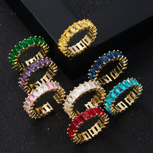 Jewelry WholesaleWholesale Inlaid Zircon Ring Hand Jewelry Colorful Zircon Geometric Ring JDC-RS-Heim001 Rings 和鸣 %variant_option1% %variant_option2% %variant_option3%  Factory Price JoyasDeChina Joyas De China