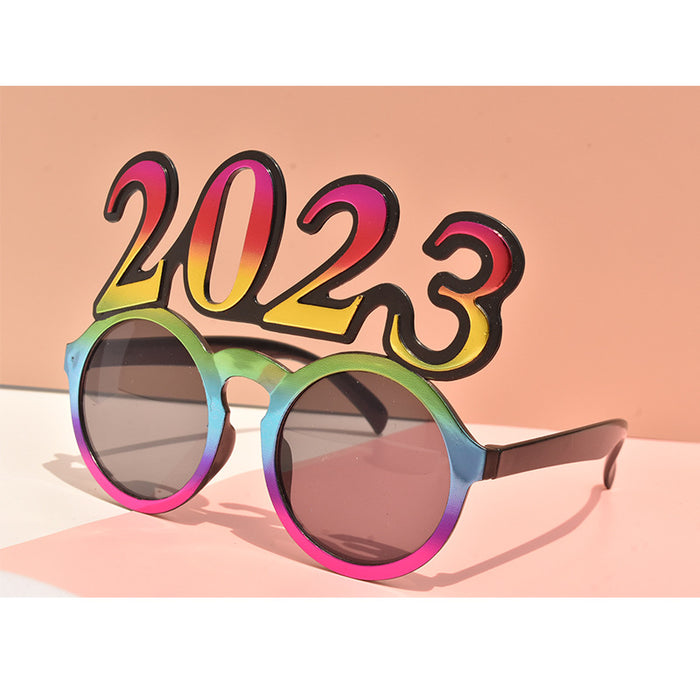 Gafas de sol al por mayor PC 2023 Modelado de gafas digitales Modelado de Nochevieja Fiesta de celebración 10 PC JDC-SG-SFY001