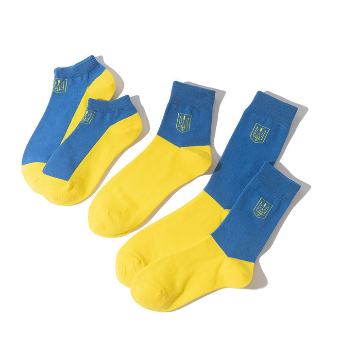 calcetines al por mayor algodón calcetines ucranianos MOQ≥10 JDC-SK-HUIHE028