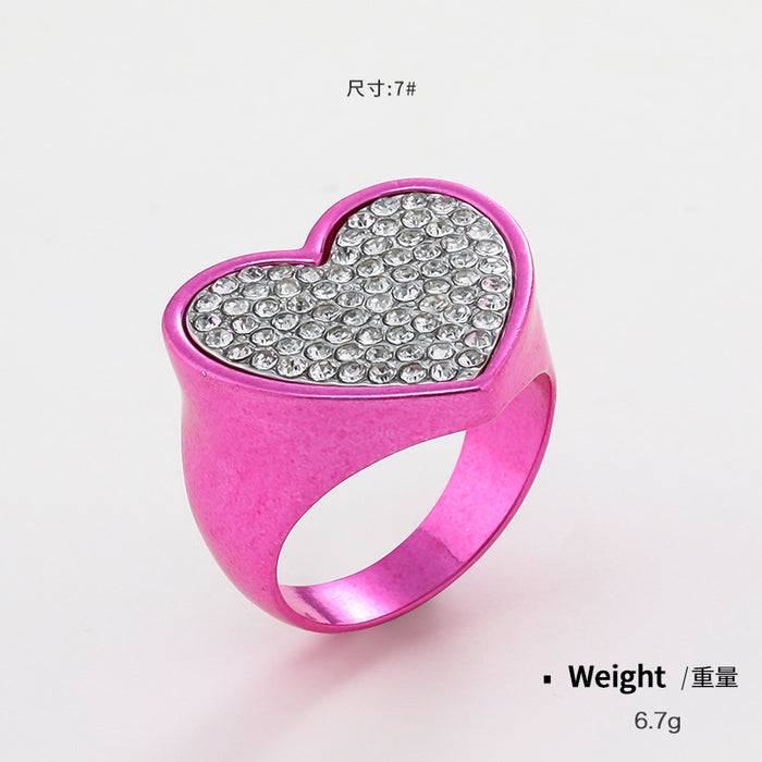 Wholesale Rings Alloy Rose Crystal Party Signet ring MOQ≥2 JDC-RS-kenj003