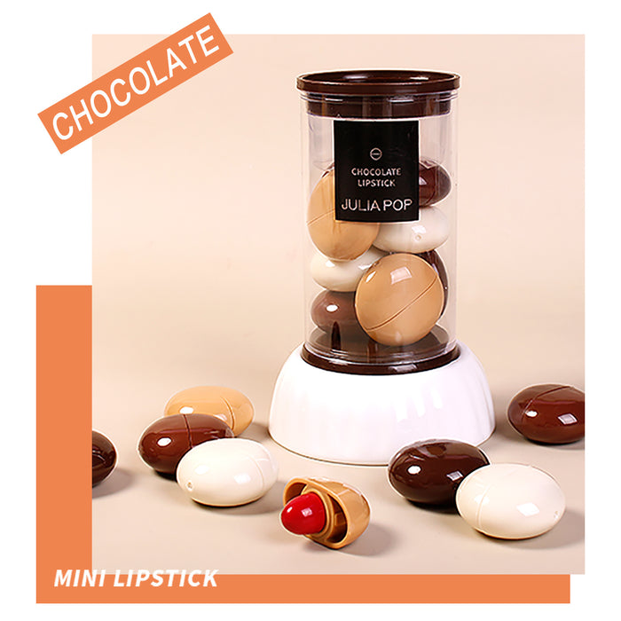 Juego de lápiz labial de chocolate al por mayor Mini cápsula lápiz labial mate 8 colores MOQ≥3 JDC-MK-XLS003