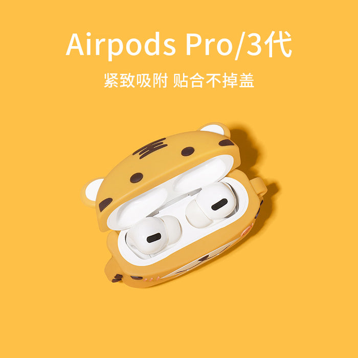 Wholesale AirPods Cover Silicone Cartoon Tiger MOQ≥2 JDC-EPC-DST004