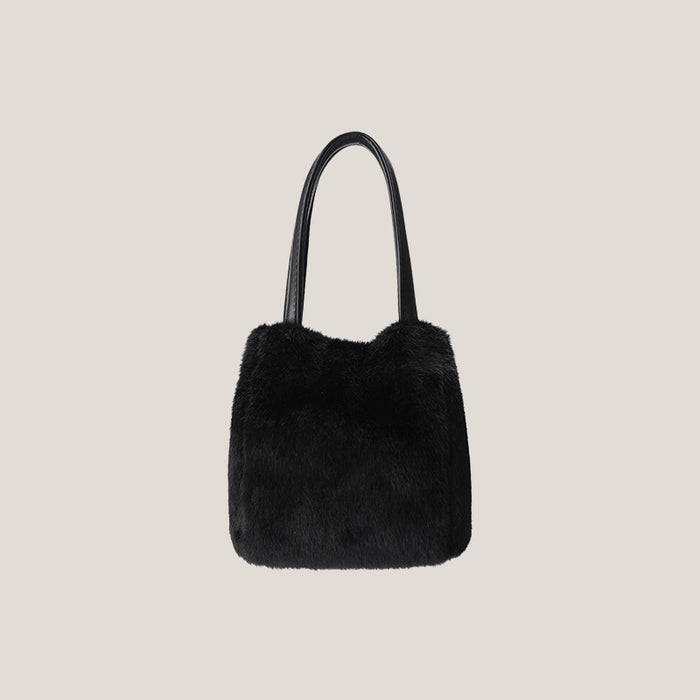 Wholesale Shoulder Bags plush autumn and winter portable bucket bag shoulder Messenger JDC-SD-Musha001