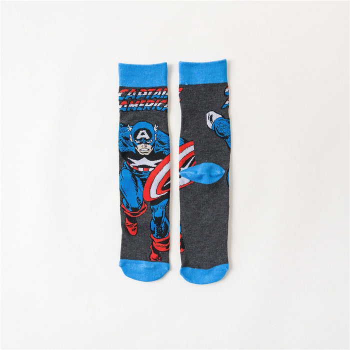 Wholesale jacquard mid-length socks trendy socks women MOQ≥5 JDC-SK-ZQB003