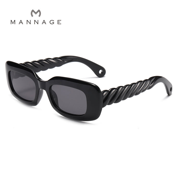 Wholesale Sunglasses PC Square Frame Twist Foot JDC-SG-ShengX009