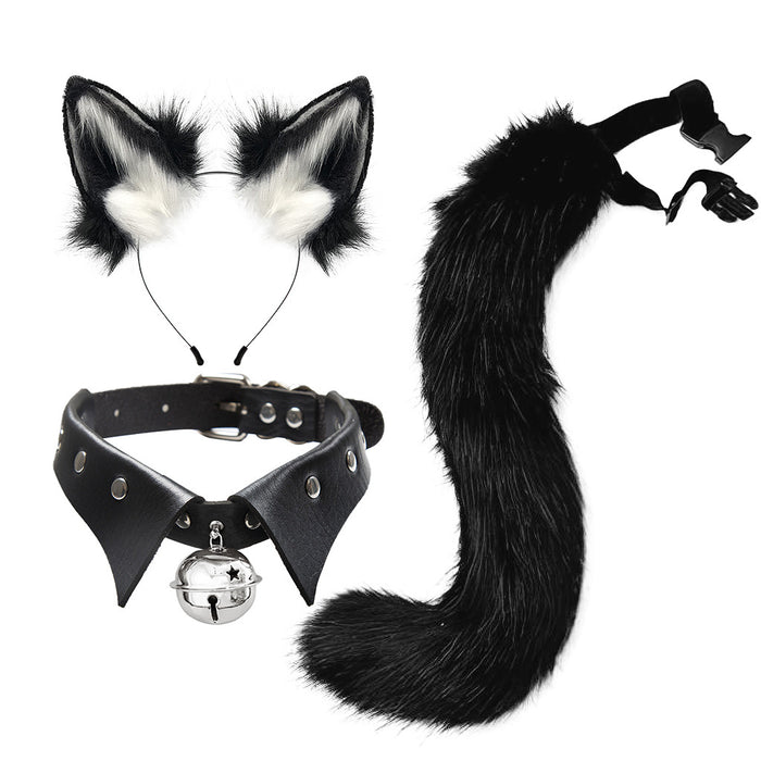 Wholesale headband cloth gothic suit plush fox ears MOQ≥2 JDC-HD-XYu001
