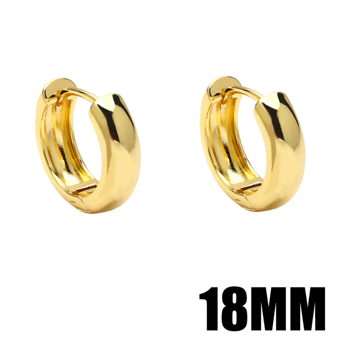 Wholesale Earrings Copper Plated 18K Gold Glossy JDC-PREMAS-ES-012