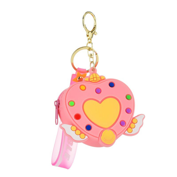 Wholesale Keychains For Backpacks beautiful girl magic love wings cute bag pendant JDC-KC-YPin021