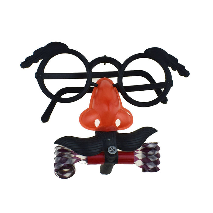 Wholesale fidgets toy plastic blowing beard glasses MOQ≥2 JDC-FT-HengQ011