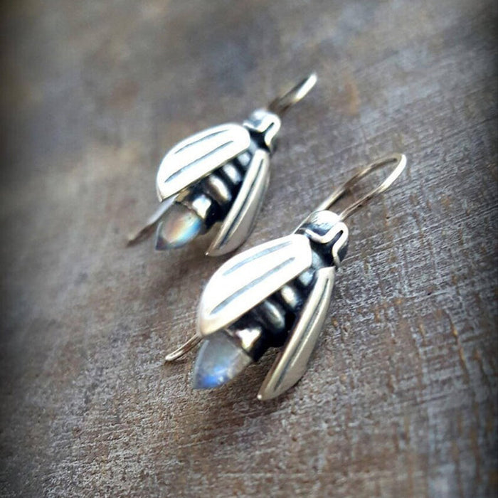 Wholesale Earrings Alloy Firefly Moonstone Women's Earrings JDC-ES-Saip073