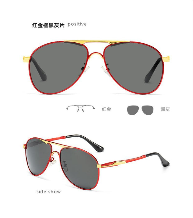 Wholesale Men's Polarized Sunglasses Spring Leg Cycling Aviator Glasses JDC-SG-OuSK003
