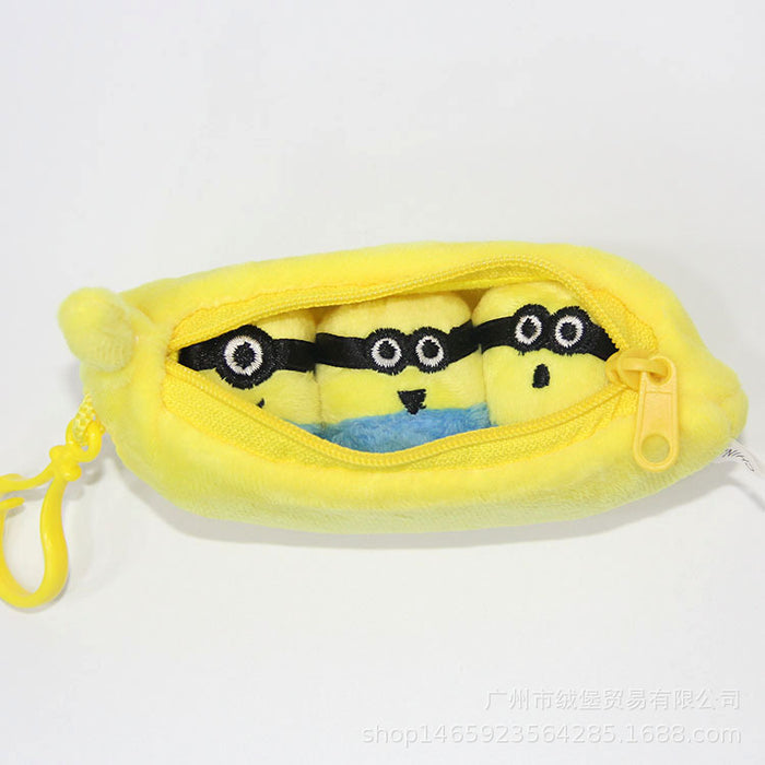 Wholesale Keychain Cartoon Plush Banana Boat PP Cotton MOQ≥10 (M) JDC-KC-RBao001
