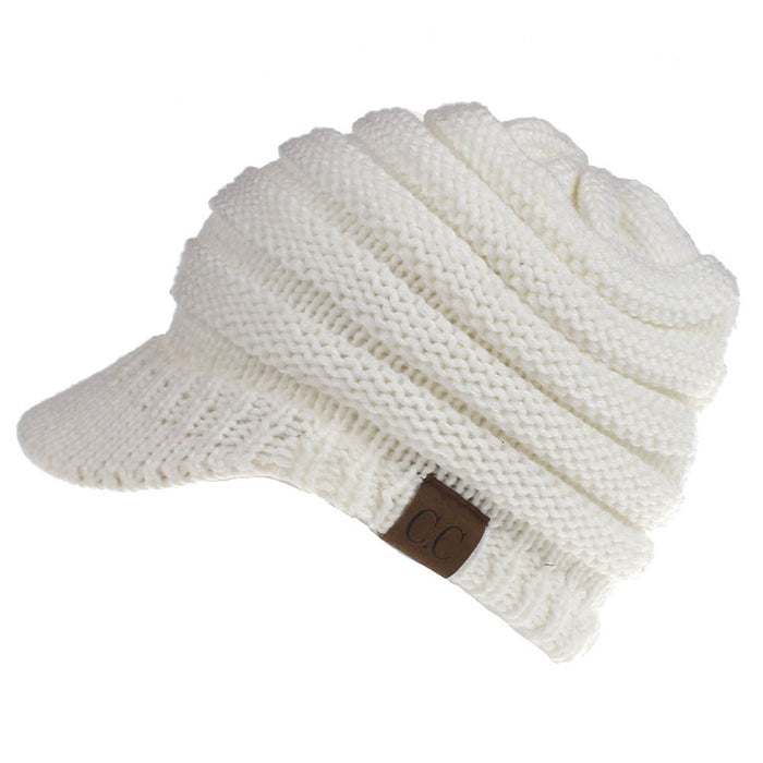 Wholesale Hat Acrylic Baseball Cap Open Sweater Hat MOQ≥2 JDC-FH-QiaoL001