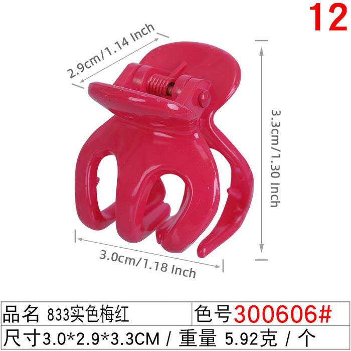 Wholesale 3cm Frosted Color Octopus Clip JDC-HC-Liuyi002