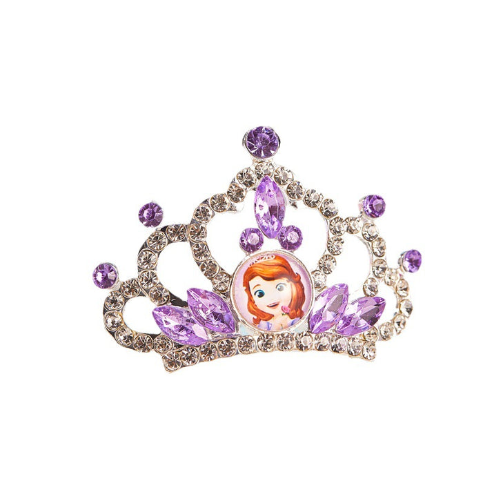 Wholesale Headband Alloy Small Crown Children Animation Magic Princess JDC-HD-AXC001