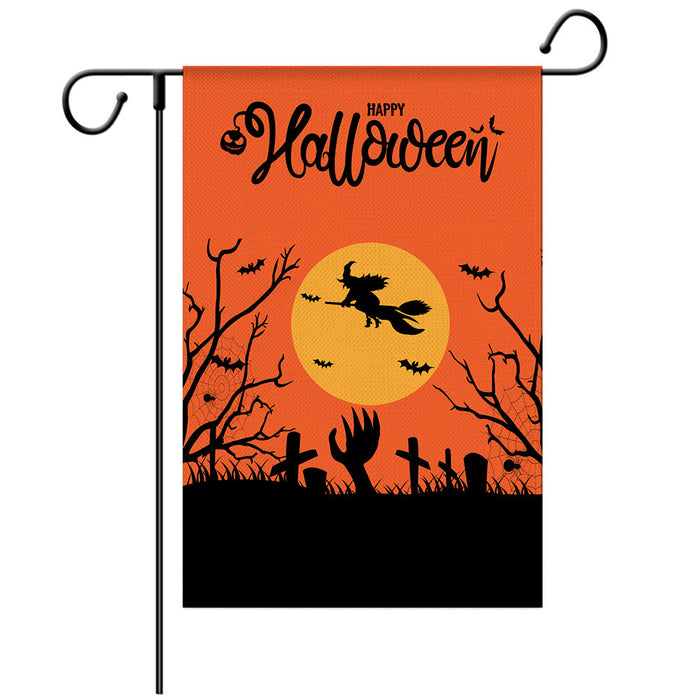 Banner de rectángulo decorativo de Halloween de la bandera de Halloween al por mayor JDC-DCN-YIYANG001