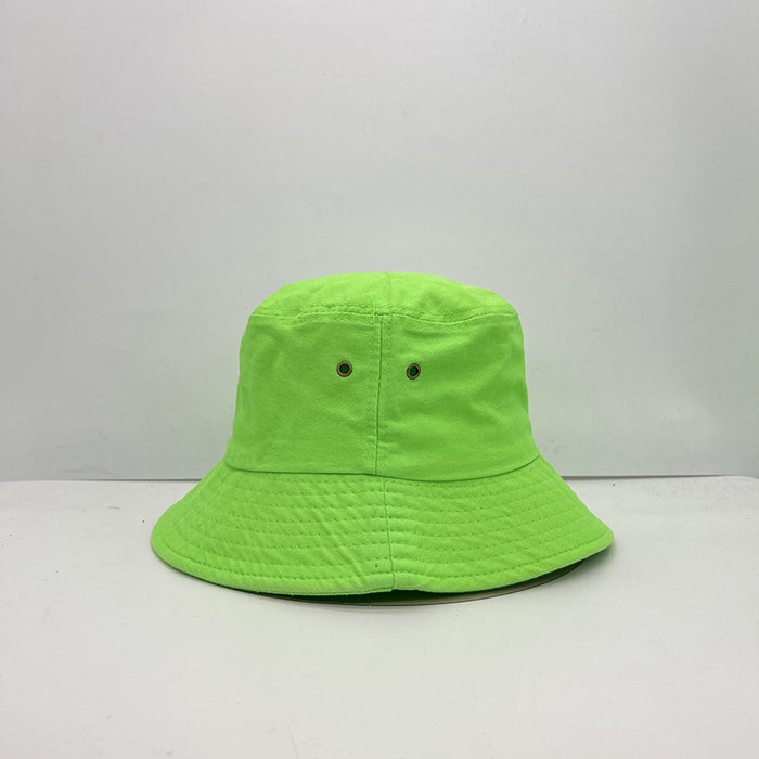 Sombrero verde fluorescente al por mayor Pareja de cuatro estaciones Color de dulces MOQ≥2 JDC-FH-MIHAO001