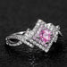 Jewelry WholesaleWholesale Pink Diamond Zircon Copper Ring MOQ≥2 JDC-RS-CaoS032 Rings 曹适 %variant_option1% %variant_option2% %variant_option3%  Factory Price JoyasDeChina Joyas De China