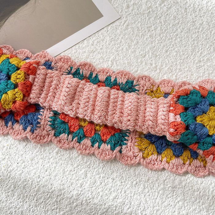 Diadema de turbante retro de crochet hecha a mano al por mayor JDC-HD-YYANG004