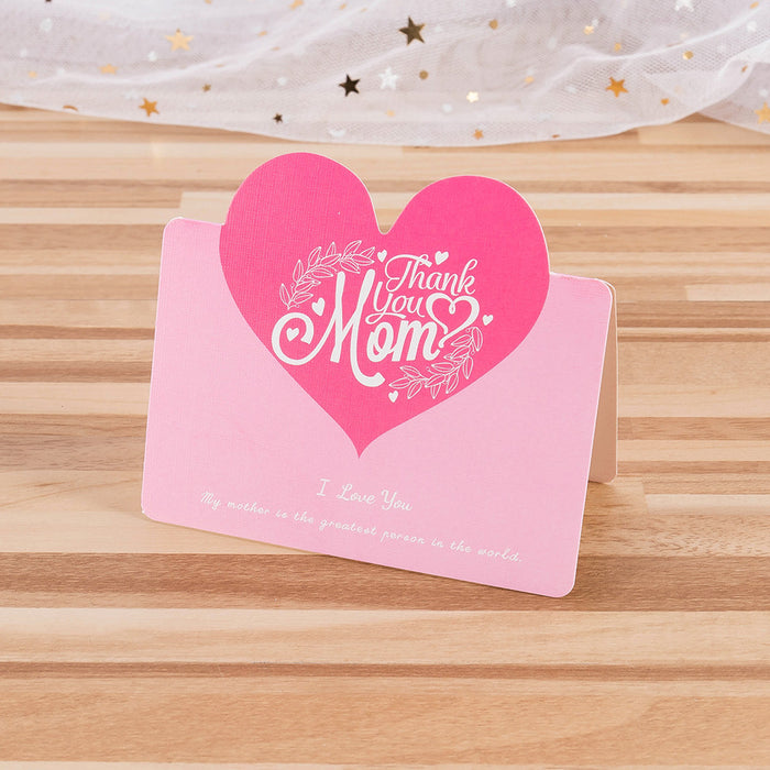Jewelry WholesaleWholesale White Card Mother's Day Thank You Greeting Cards MOQ≥10 JDC-GC-YHong001 Greeting Card 艺虹 %variant_option1% %variant_option2% %variant_option3%  Factory Price JoyasDeChina Joyas De China