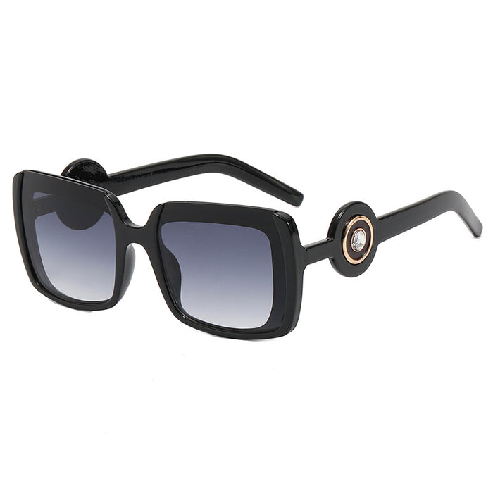 Wholesale Sunglasses AC Retro Half Frame Color Sunglasses MOQ≥2 JDC-SG-KaN013